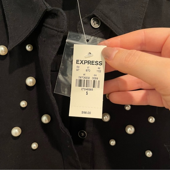 Pearl embellished button down - Picture 3 of 3